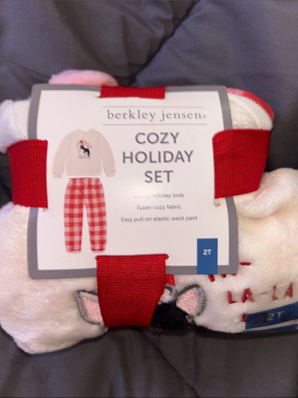 Cozy Holiday Kids Pajama Set - Red & White